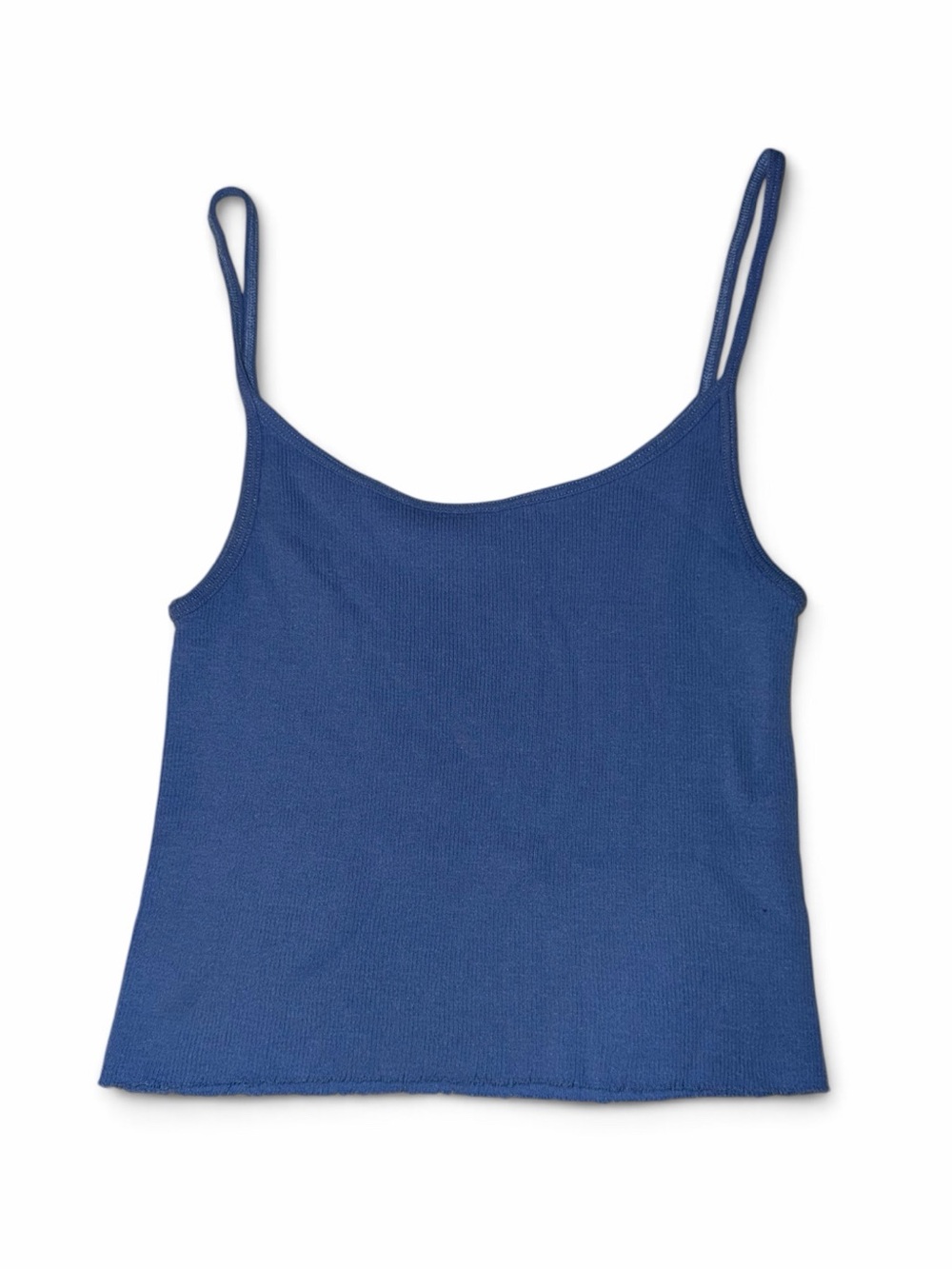 Women's Brandy Melville Blue Strap Crop Tank Top OS